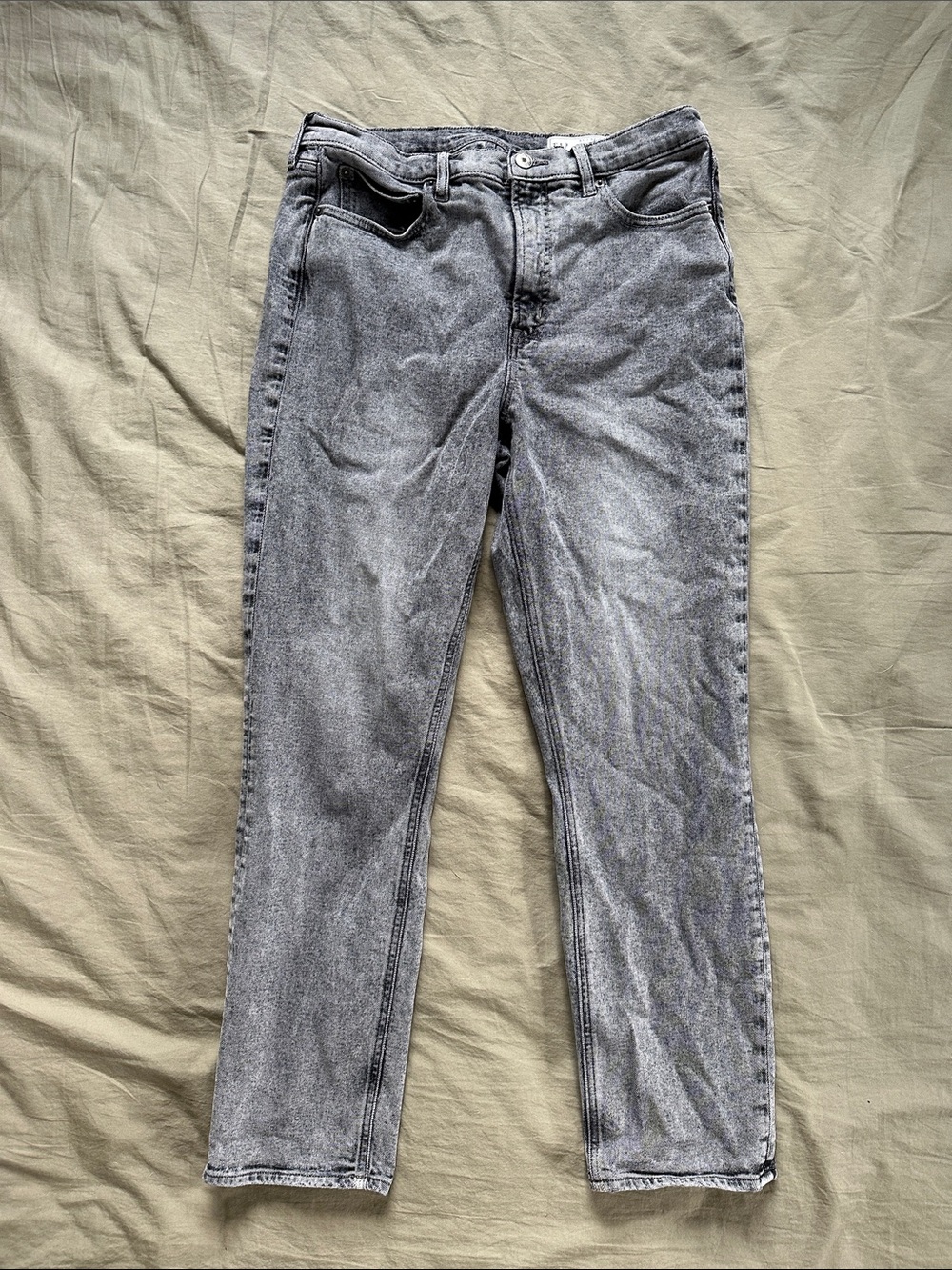 GAP Women's Vintage Slim High-Rise Grey Washed Slim Jeans 31 / 12L